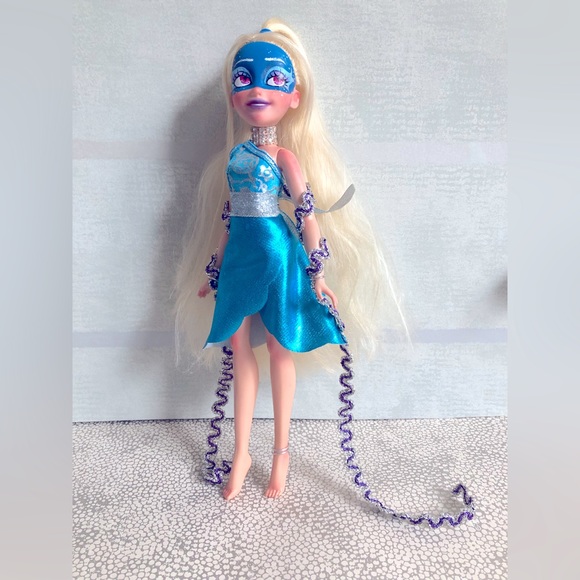 Disney Rapunzel OOAK Repainted to Winter Elf Doll (With shoes!!) - Picture 1 of 10